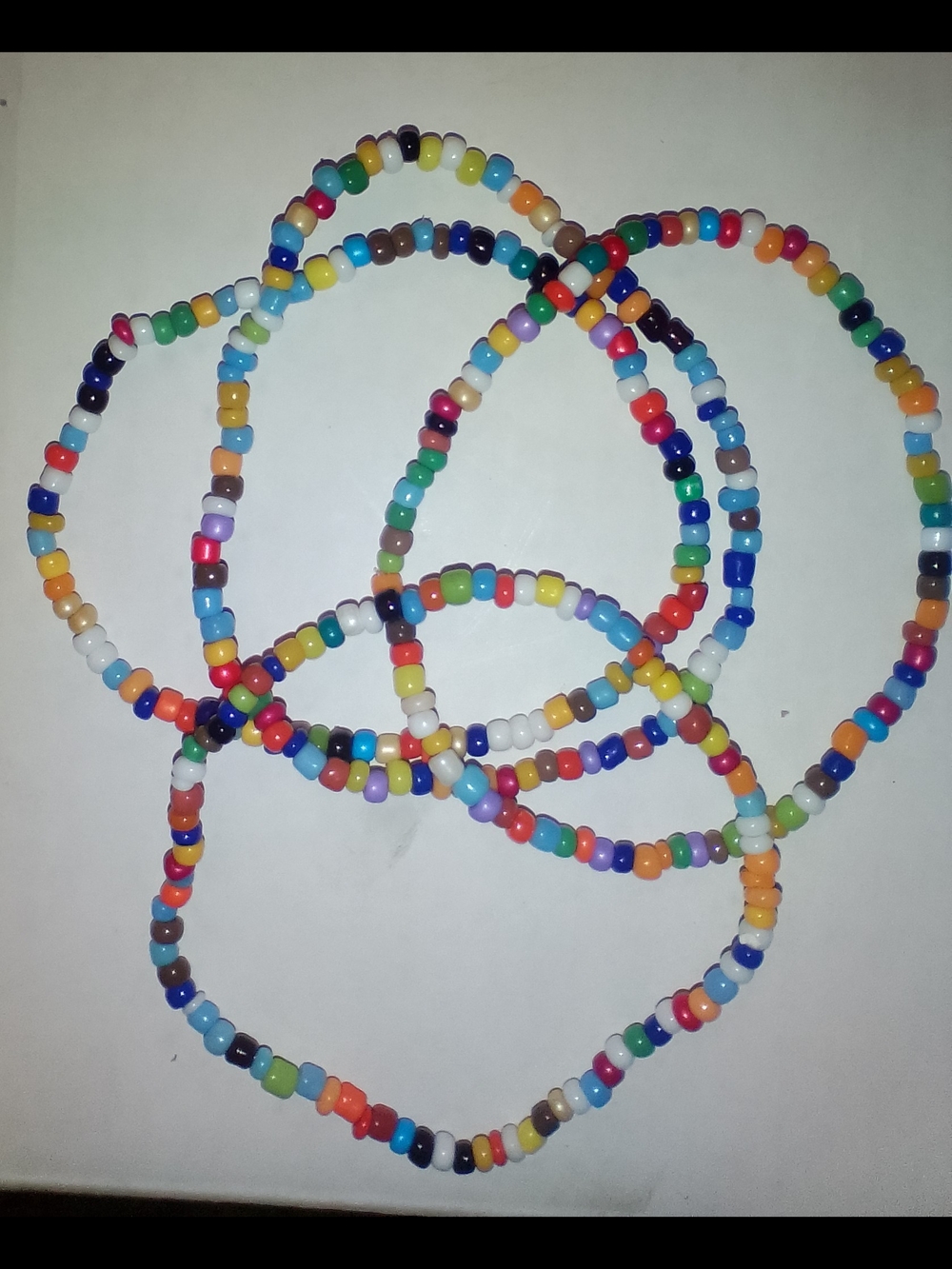 Rainbow Beaded Anklets ( 4 )